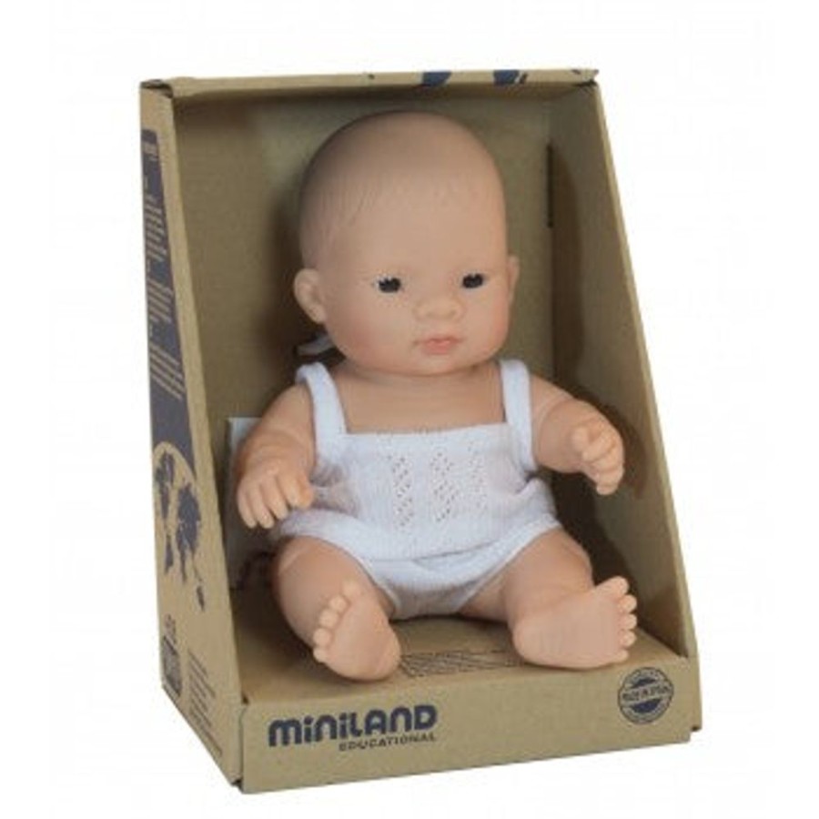 Toys Axis Toys | Miniland - Anatomically Correct Baby Doll - Asian Girl 21Cm