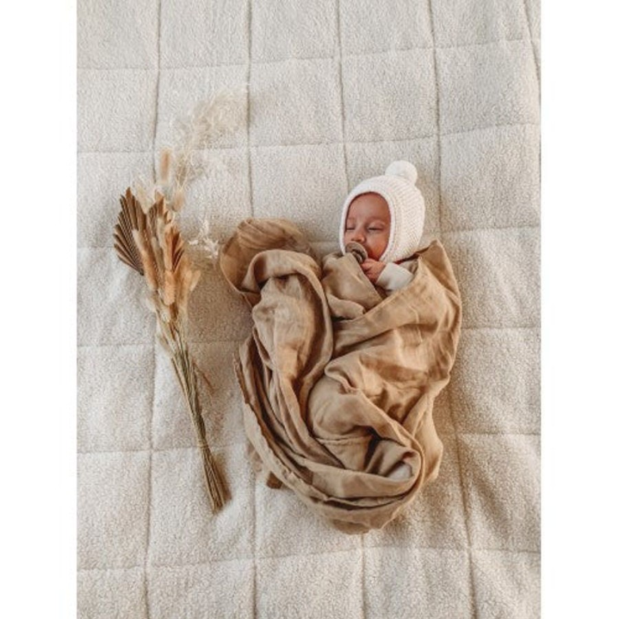 Sleep Pop Ya Tot | Pop Ya Tot - Sand Dune - 100% Organic Cotton Swaddle