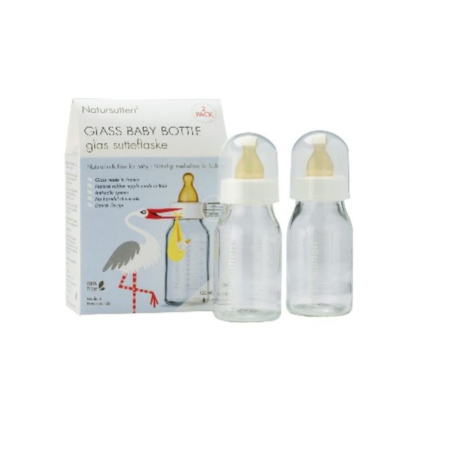 Dummies Natursutten | Natursutten - Glass Baby Bottle 110Ml