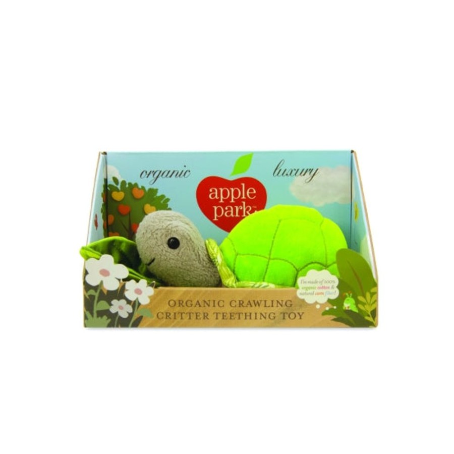 Toys Artiwood | Apple Park - Crawling Critter Teething Toy - Turtle Green