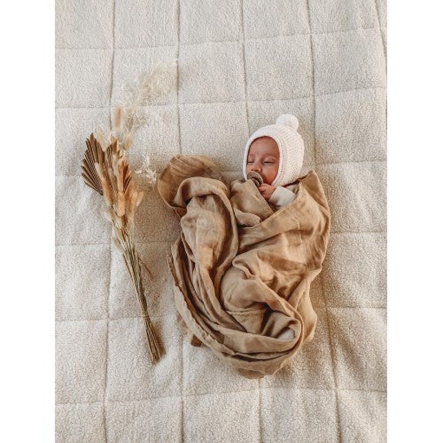 Sleep Pop Ya Tot | Pop Ya Tot - Sand Dune - 100% Organic Cotton Swaddle