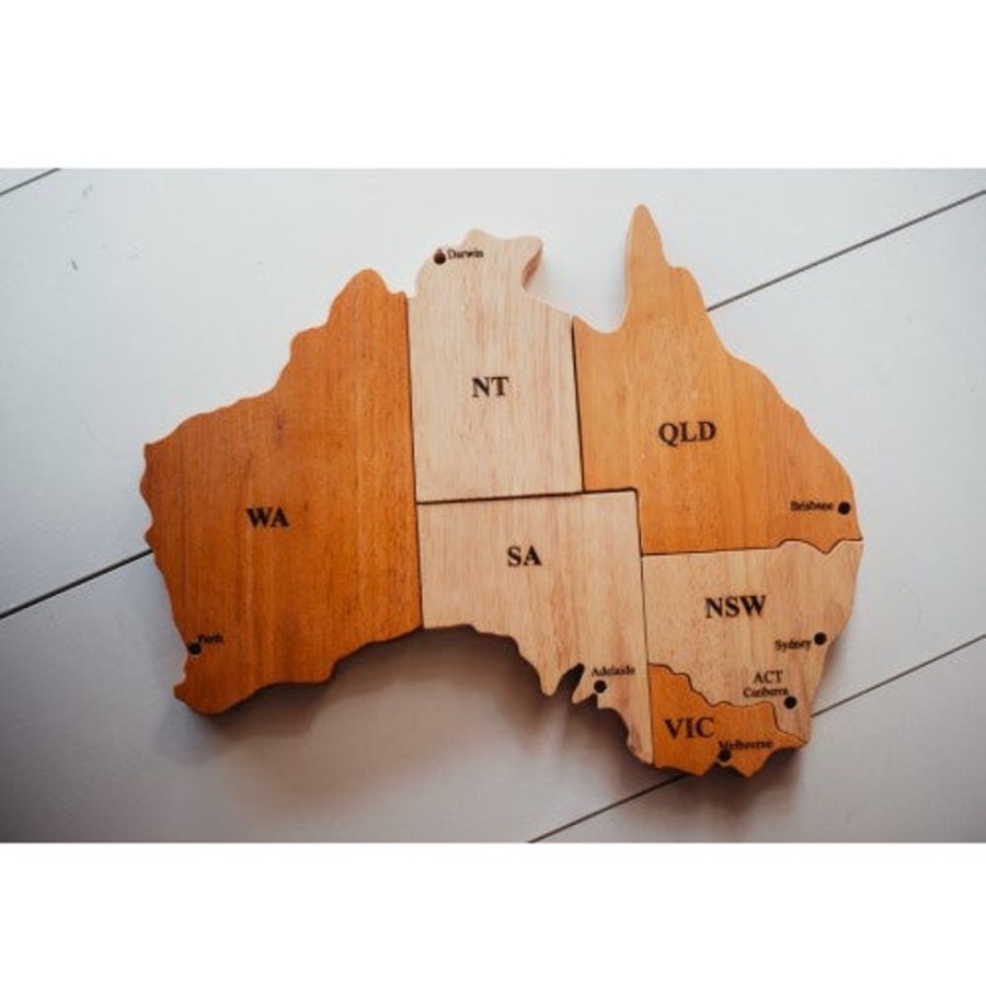 Toys QTOYS | Qtoys - Australian Map Puzzle