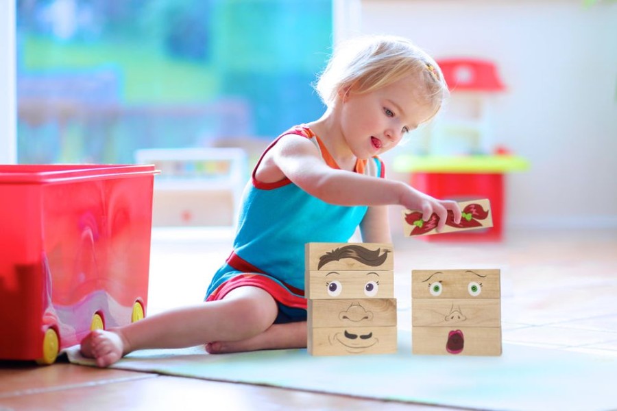 Toys Artiwood | The Freckled Frog - How Am I Feeling Wooden Blocks