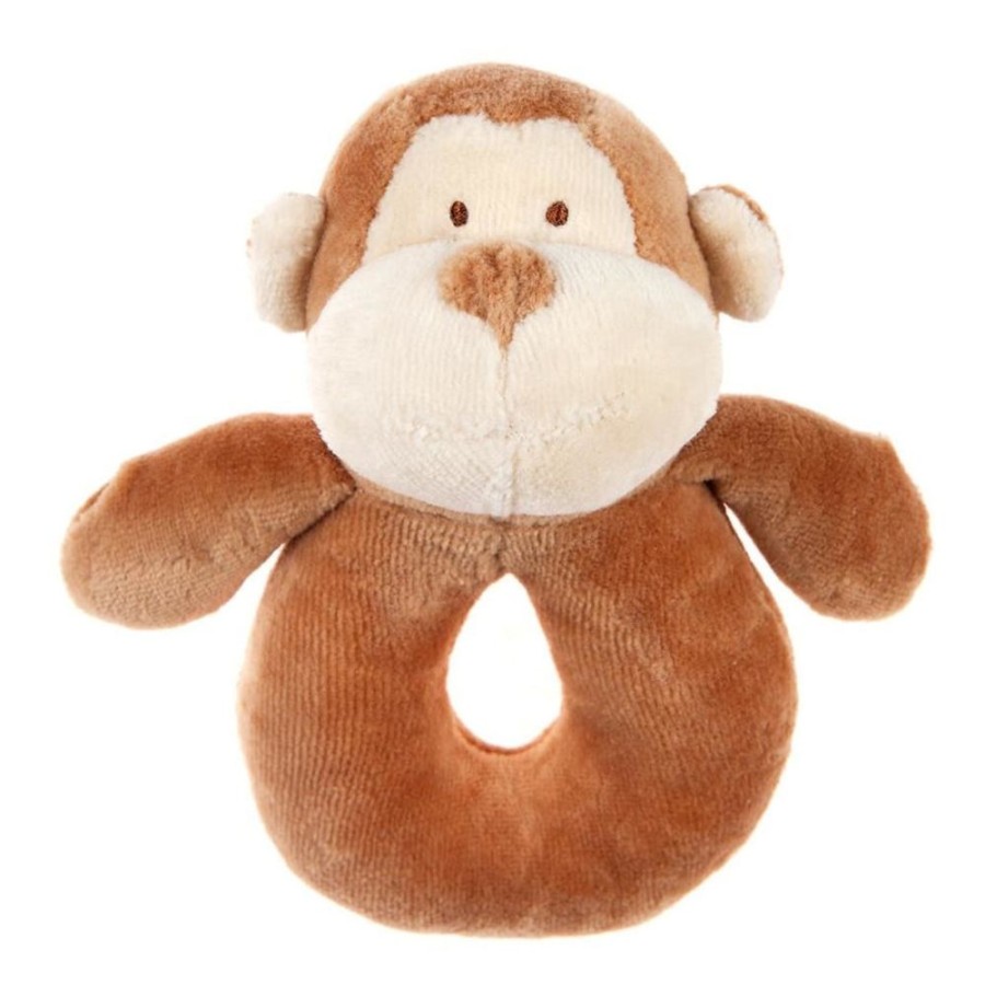 Toys The World of Good | Miyim - 100% Organic Cotton Ring Rattles - Monkey