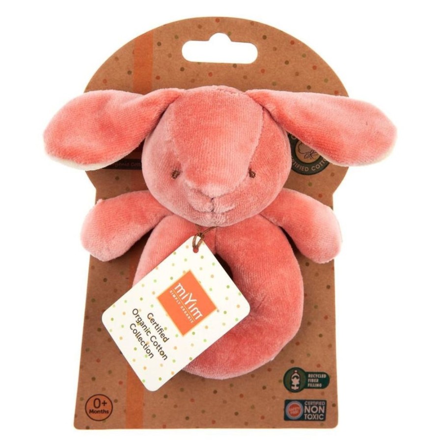 Toys The World of Good | Miyim - 100% Organic Cotton Ring Rattles - Bunny