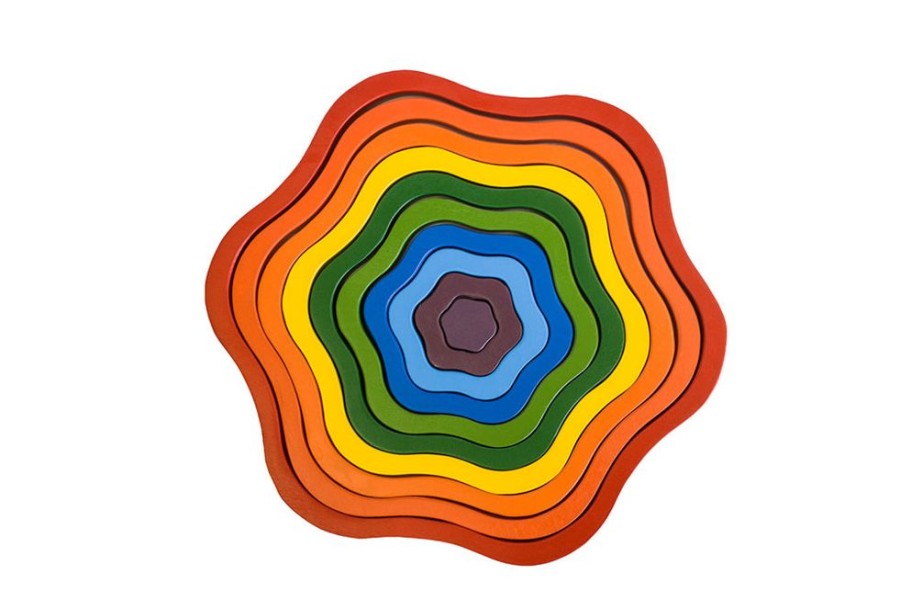 Toys QTOYS | Qtoys - Wooden Rainbow Flowers