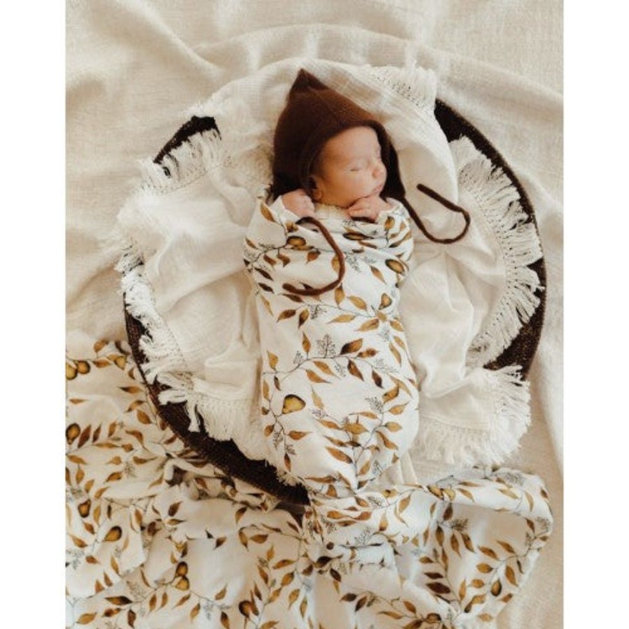 Sleep Pop Ya Tot | Pop Ya Tot - D'Anjou Pear - 100% Organic Cotton Swaddle