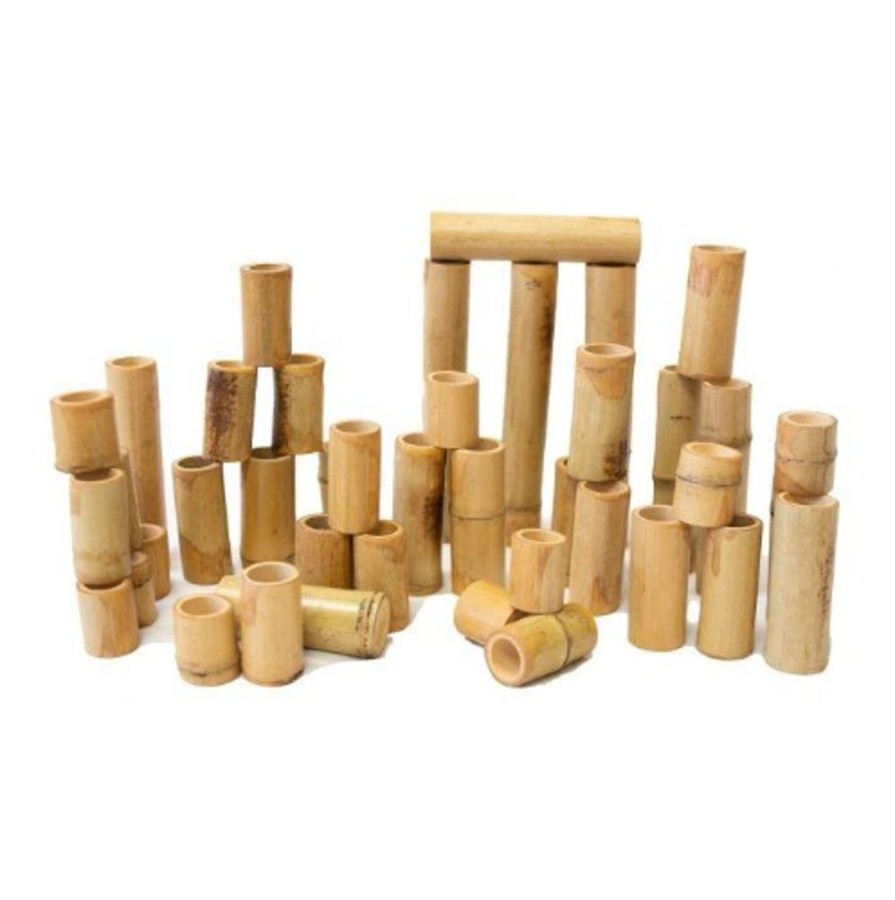 Toys QTOYS | Qtoys - Bamboo Counting & Building Set 40Pce