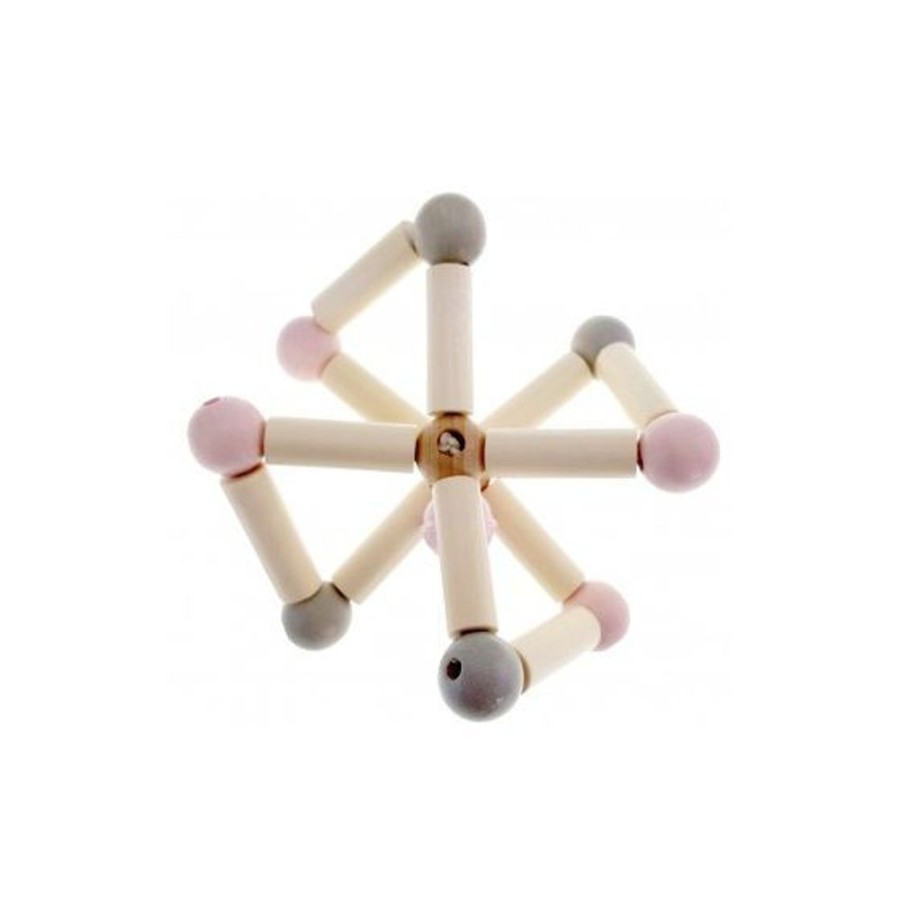 Toys Axis Toys | Hess Spielzeug - Rattle Twisty - Natural Pink