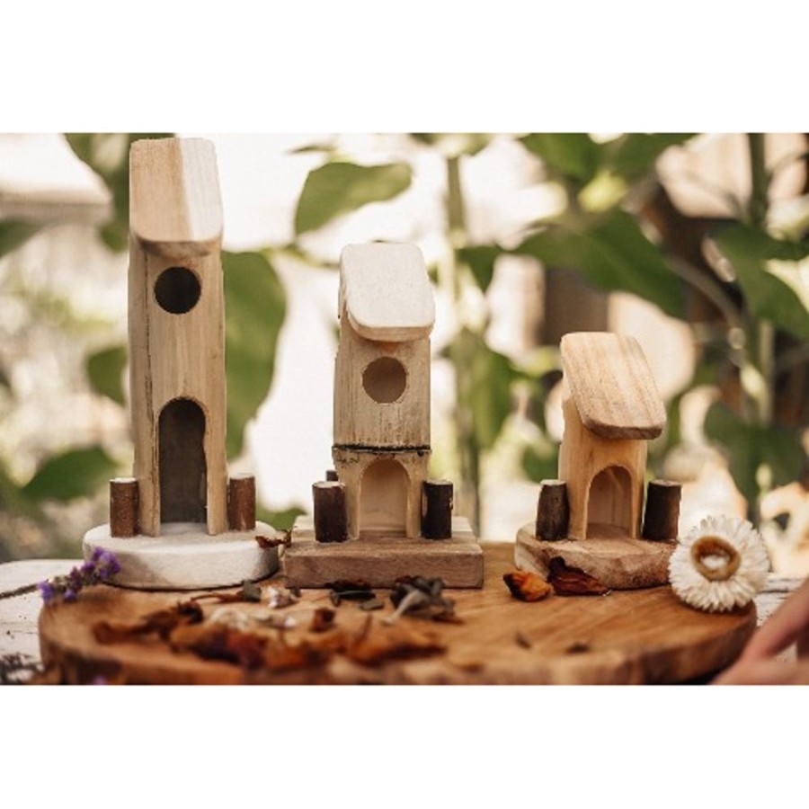 Toys QTOYS | Qtoys - Natural Bamboo Fairy House