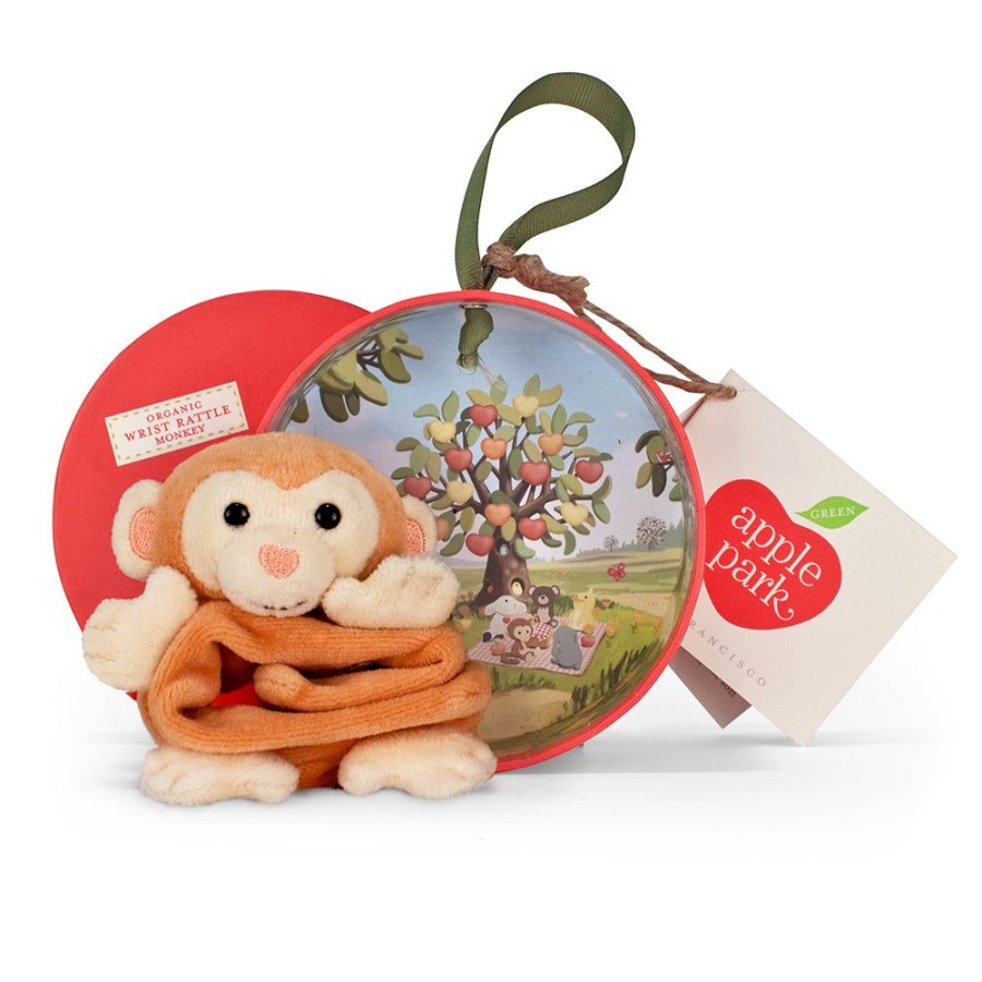 Toys Artiwood | Apple Park - Monkey Wrist Rattle