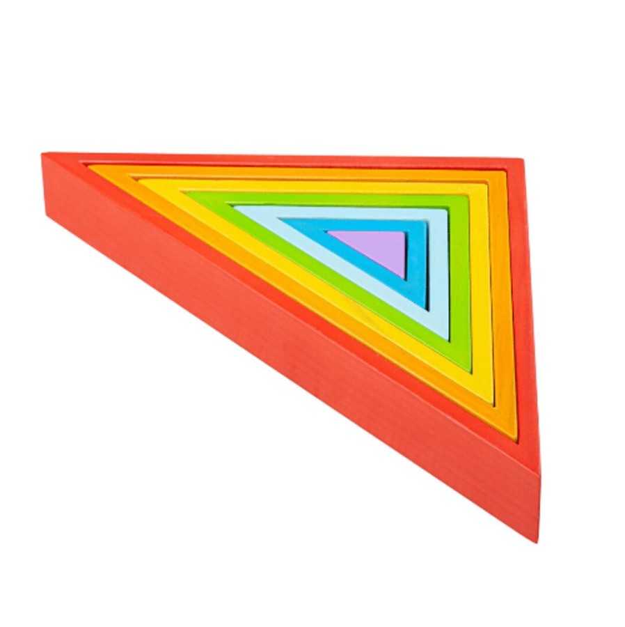 Toys Artiwood | Bigjigs Toys - Wooden Stacking Triangles