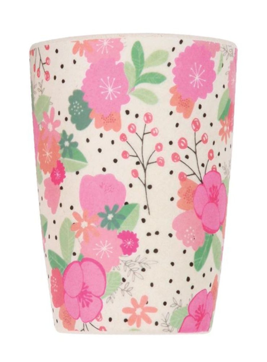 Feed Love Mae | Love Mae - Bamboo 4 Pack Tumblers In Bloom And Pink Spot