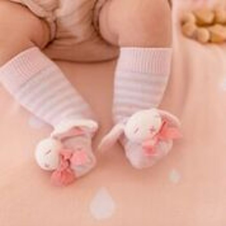 Toys Axis Toys | Maud N Lil - Rose Boxed Rattle Socks