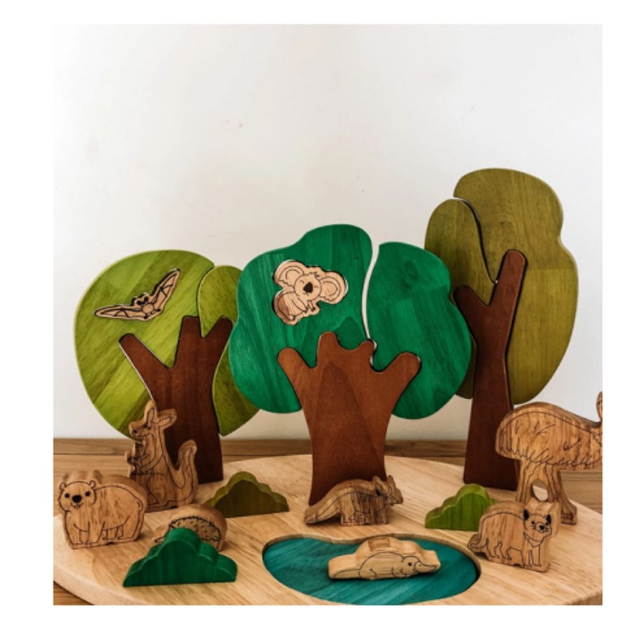 Toys QTOYS | Qtoys - Australian Wildlife And Landscape Puzzle