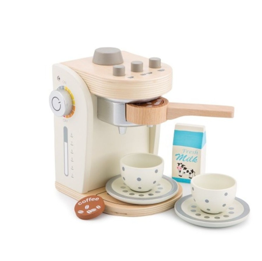 Toys Artiwood | Wooden Coffee Machine - White