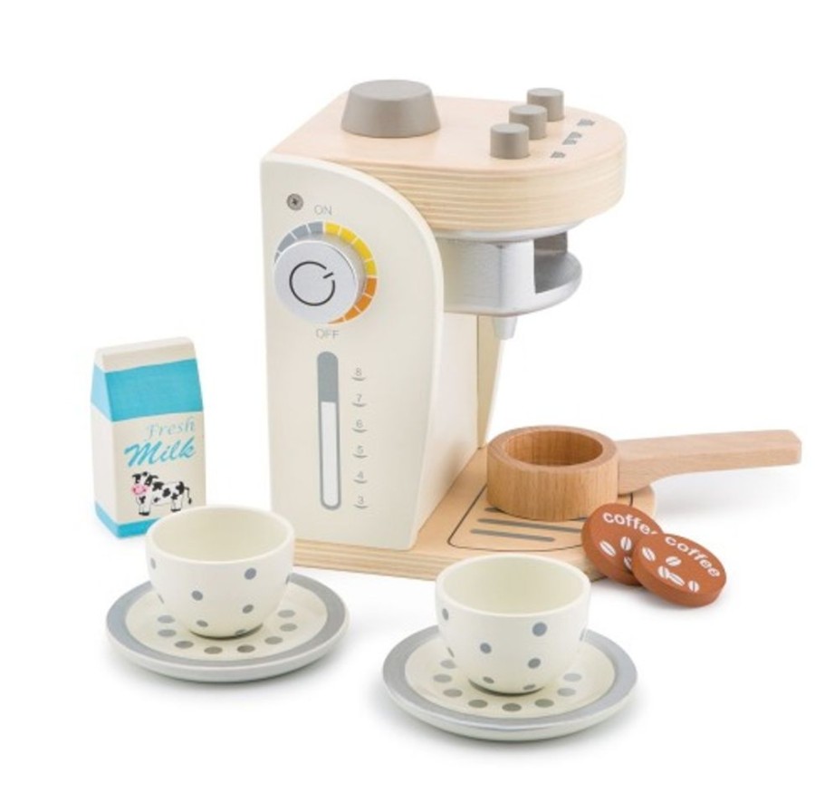 Toys Artiwood | Wooden Coffee Machine - White