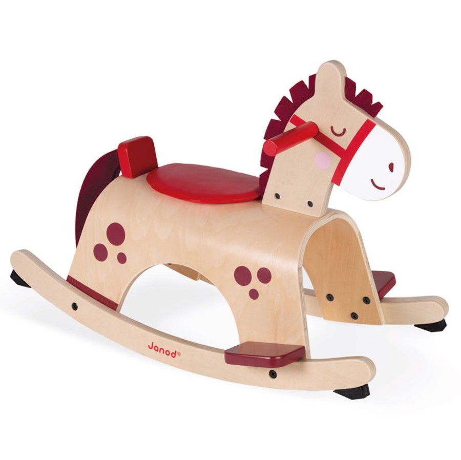 Toys Bright Wonders | Janod - Wooden Rocking Pony Rider