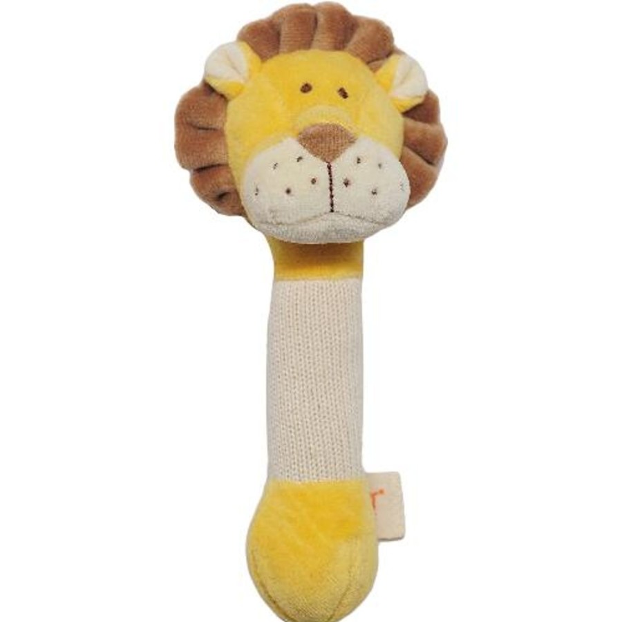 Toys The World of Good | Miyim - 100% Organic Cotton Stick Rattles - Lion