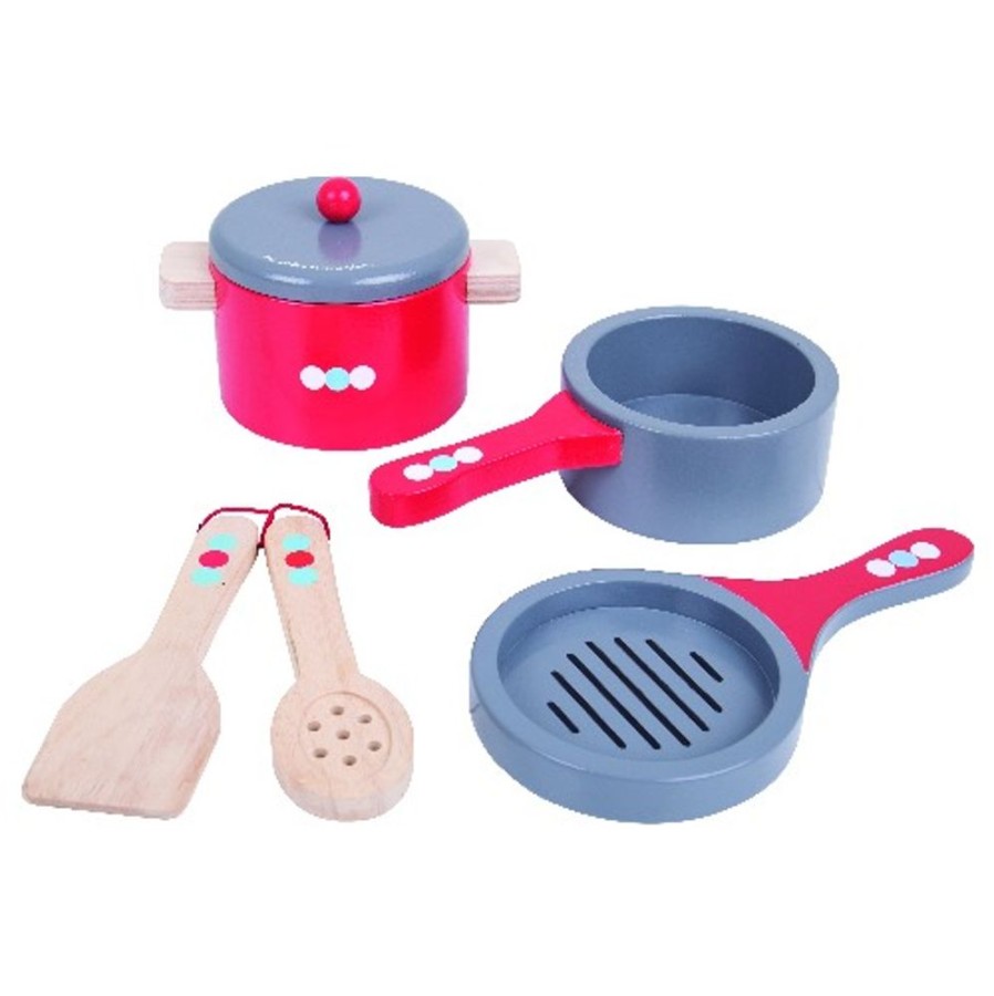 Toys Artiwood | Bigjigs - Cooking Pans