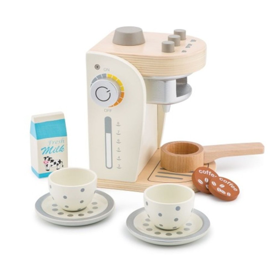 Toys Artiwood | Wooden Coffee Machine - White