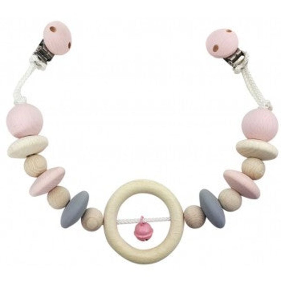 Toys Axis Toys | Hess Spielzeug - Pram Chain - Natural Pink