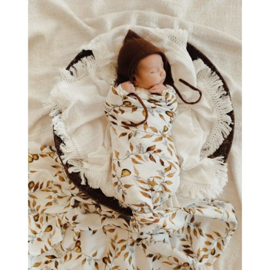 Sleep Pop Ya Tot | Pop Ya Tot - D'Anjou Pear - 100% Organic Cotton Swaddle