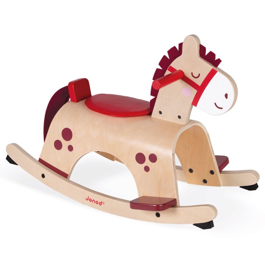 Toys Bright Wonders | Janod - Wooden Rocking Pony Rider