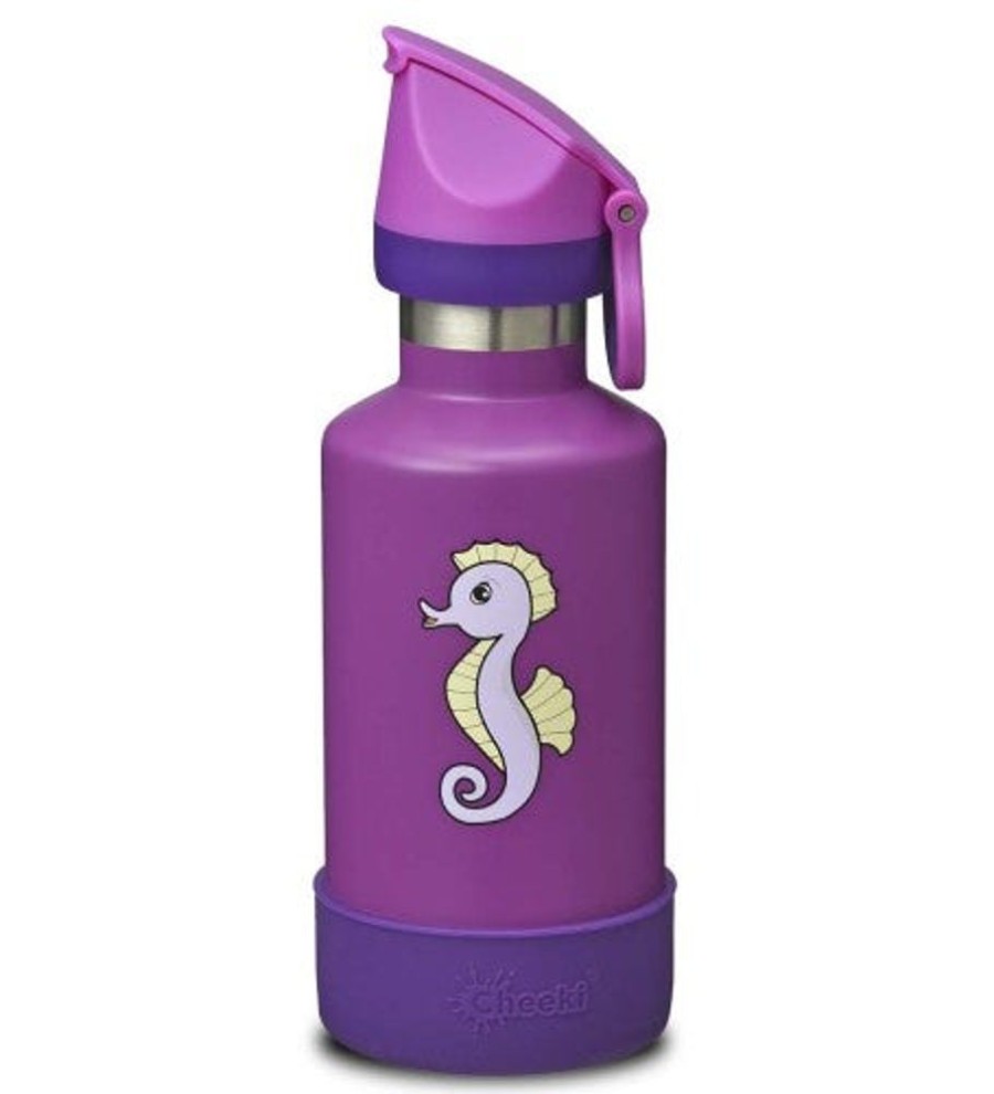 Feed Unique Health Products | Cheeki - Insulated Kids Bottle Seahorse 400Ml