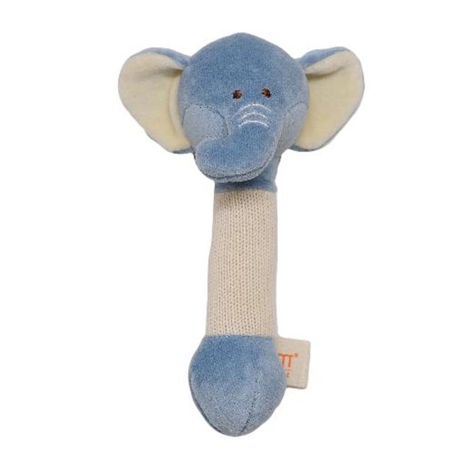 Toys The World of Good | Miyim - 100% Organic Cotton Stick Rattles - Elephant