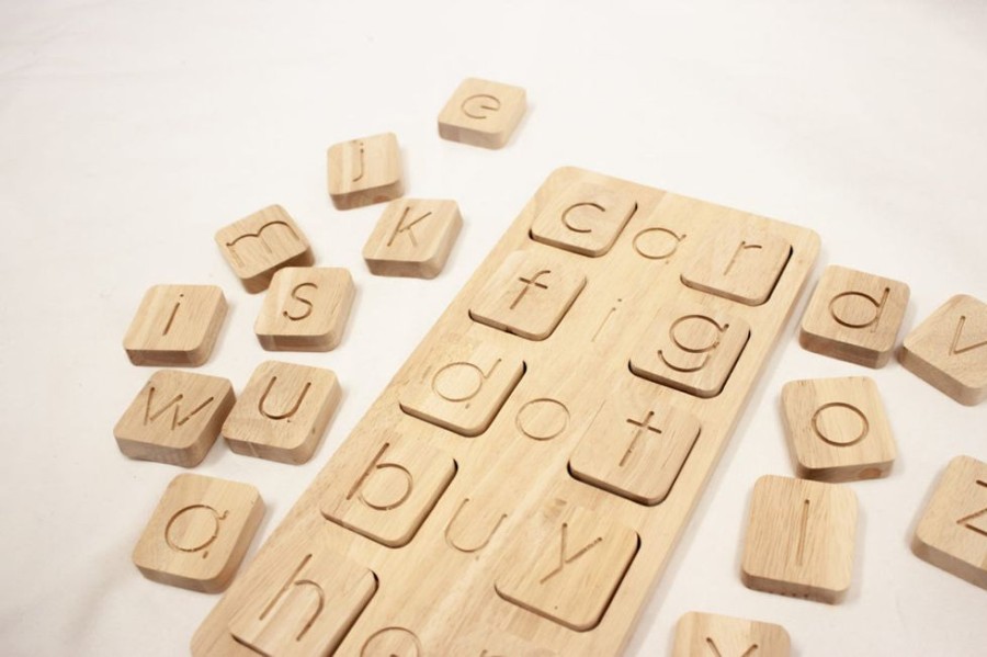 Toys QTOYS | Qtoys - Natural Wooden Cvc Word Kit