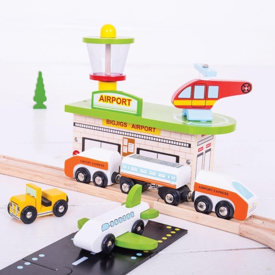 Toys Artiwood | Bigjigs Toys - Transportation Train Set