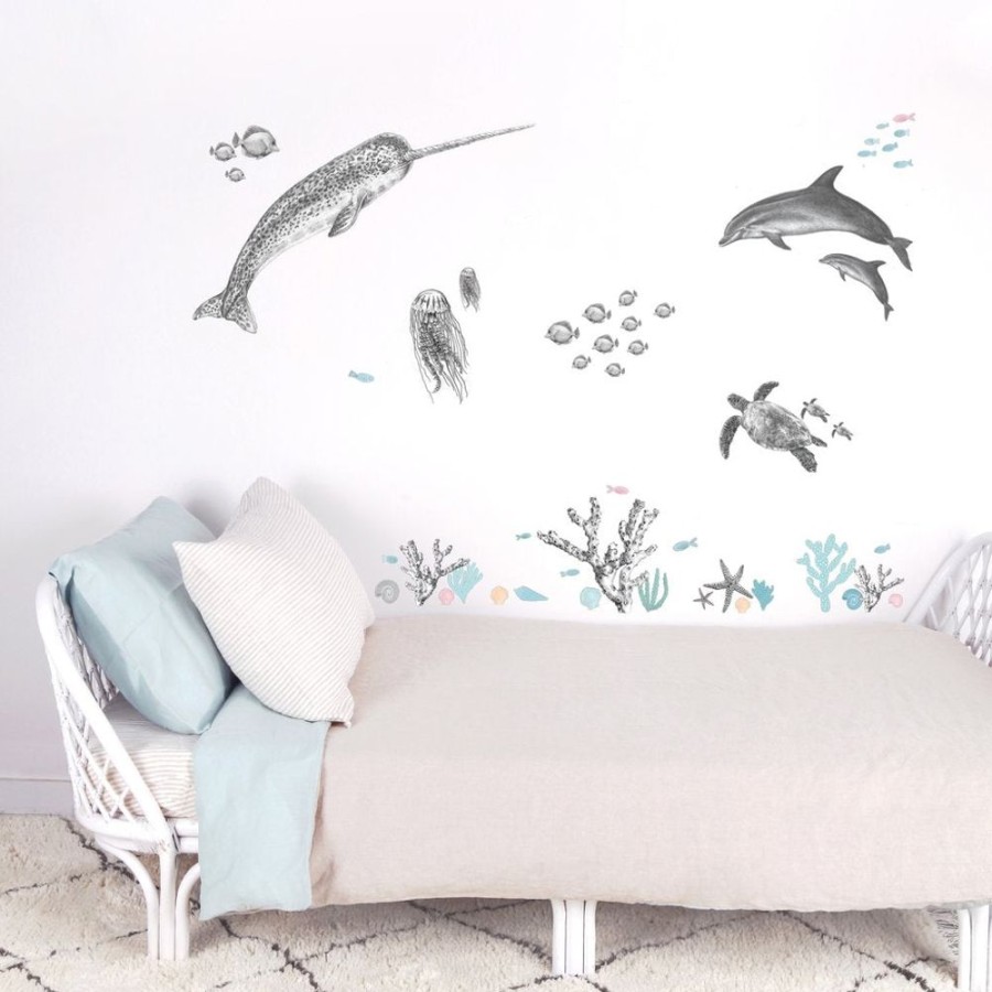 Decor Love Mae | Love Mae - Large Reusable Decal Under The Sea