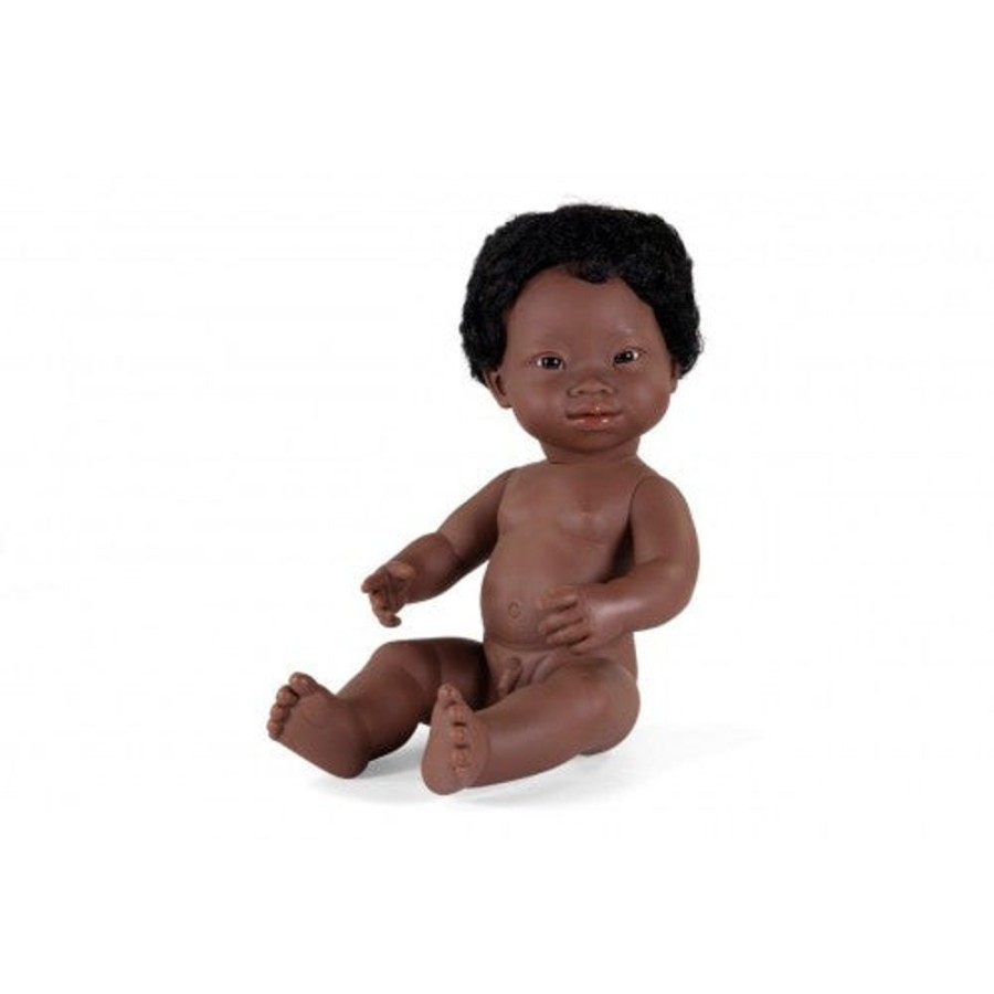 Toys Axis Toys | Miniland - Anatomically Correct Baby Doll - African Boy Down Syndrome 38Cm