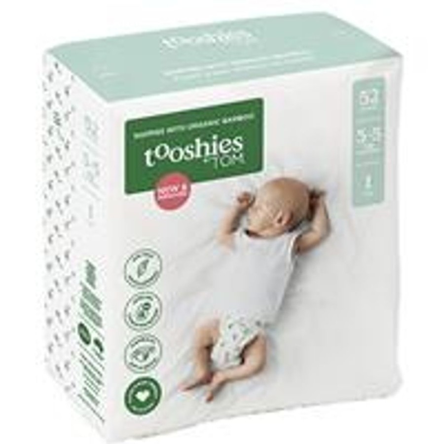 Care Unique Health Products | Tooshies By Tom - Eco Nappies Newborn - Pack Of 52