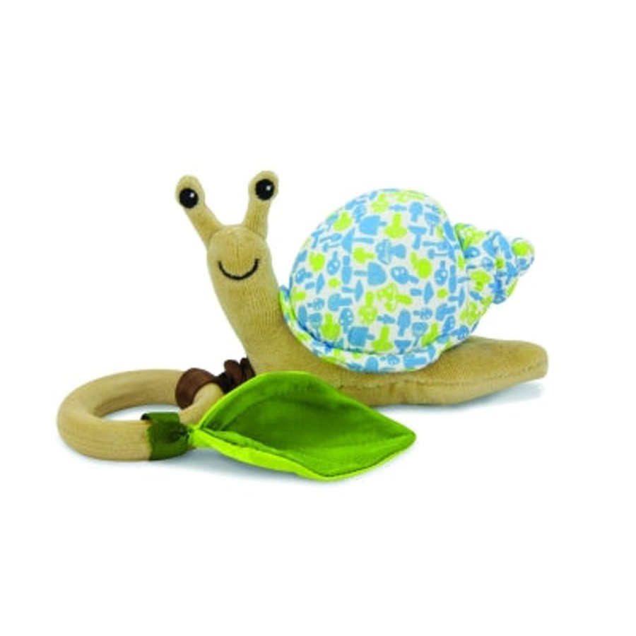 Toys Artiwood | Apple Park - Crawling Critter Teething Toy - Snail Blue Floral