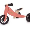 Toys Artiwood | Kinderfeets - Tiny Tot 2 In 1 Tricycle/Balance Bike - Coral