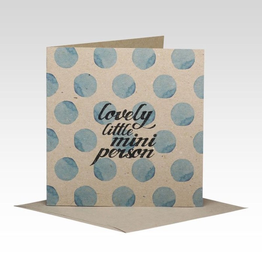 Gift Rhi Creative | Rhi Creative - Lovely Little Mini Person Blue Card