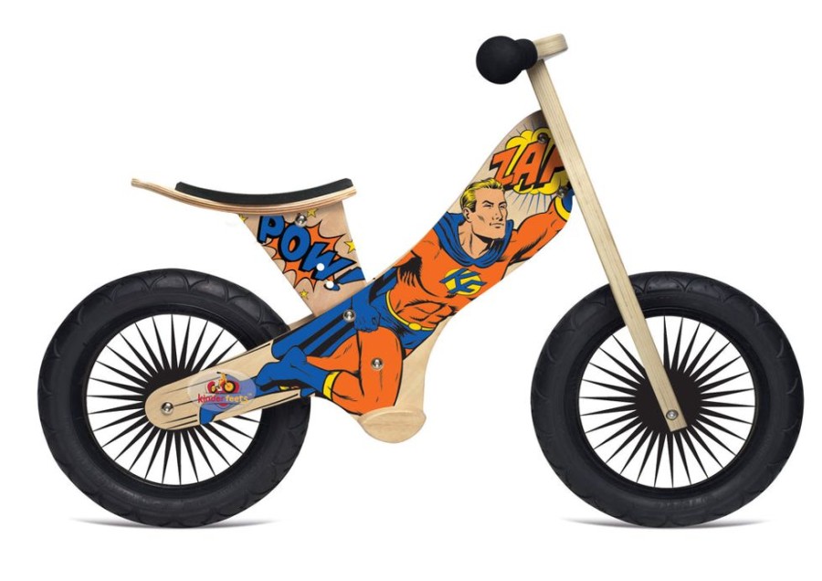 Toys Artiwood | Kinderfeet - Balance Bikes - Retro Superhero