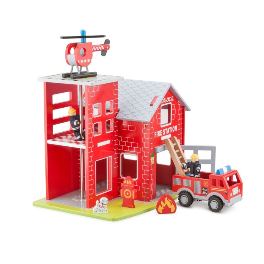 Toys Artiwood | New Classic Toys - Large Fire Station