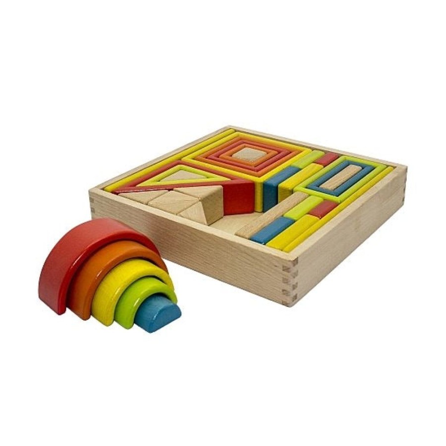 Toys Artiwood | Artiwood - Wooden Shape Set - 33 Pcs