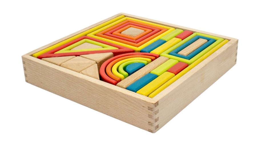 Toys Artiwood | Artiwood - Wooden Shape Set - 33 Pcs