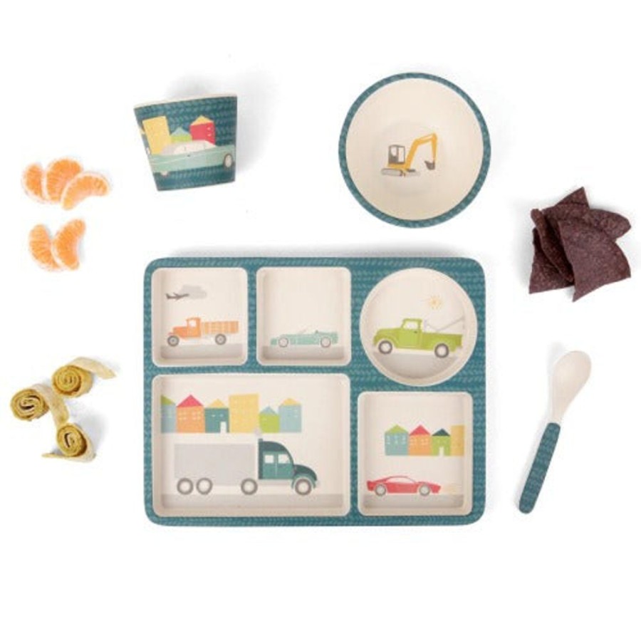 Feed Love Mae | Love Mae - Divided Plate Set - Cars