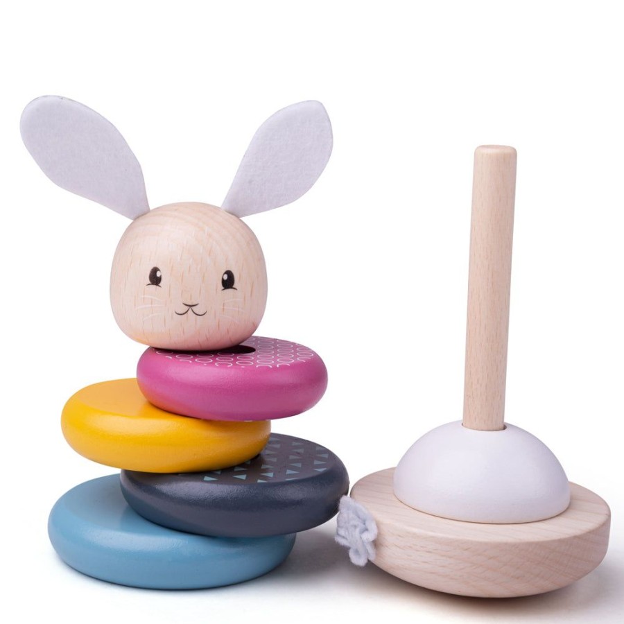 Toys Artiwood | Bigjigs Toys - Fsc Rabbit Stacking Rings