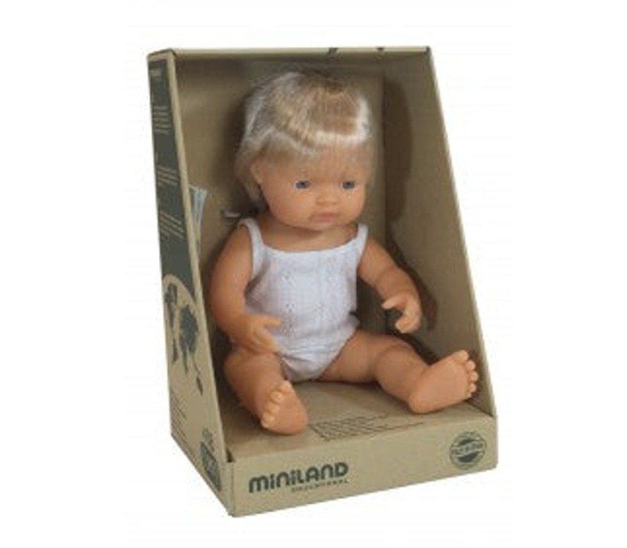 Toys Axis Toys | Miniland - Anatomically Correct Baby Doll - Caucasian Boy 38Cm