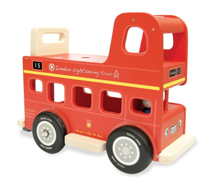 Toys Artiwood | Indigo Jamm - Bernie Wooden Rideon Bus