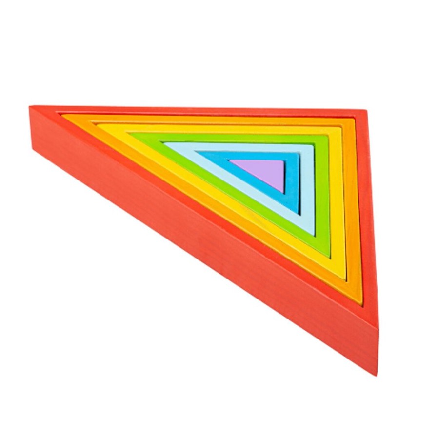 Toys Artiwood | Bigjigs Toys - Wooden Stacking Triangles