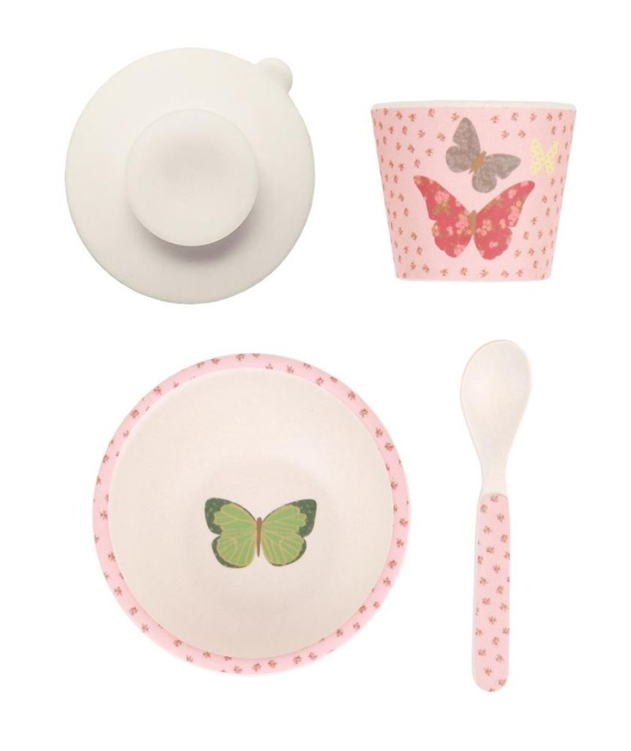 Feed Love Mae | Love Mae - Bamboo Baby Feeding Set Butterflies