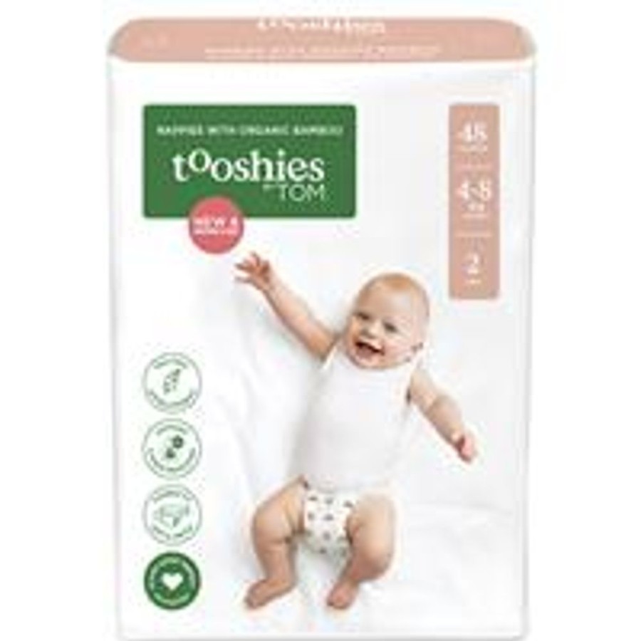 Care Unique Health Products | Tooshies By Tom - Eco Nappies Infant - Pack Of 48