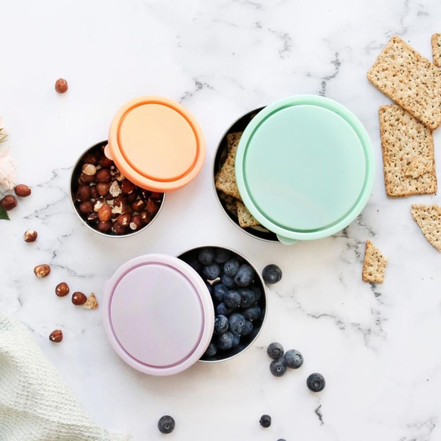 Feed Unique Health Products | Ever Eco - Stainless Steel Round Nesting Containers - Spring Pastels